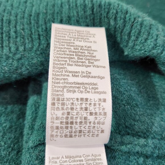 J. Crew Factory Extra Soft Green Crew Neck Wool Blend Sweater Women's Size S - Picture 10 of 14